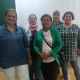 Foto: Mulleres Bravas de Honduras e Galicia na Universidade de Santiago de Compostela.